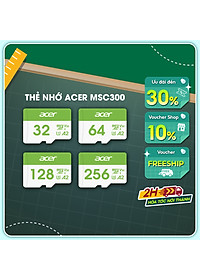 Nơi bán Thẻ nhớ Acer MicroSD Card MSC300 4K UHS-I tốc độ đọc/ghi lên đến 160/120MB/s