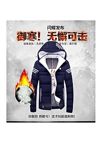 Áo khoác phao chữ M màu xanh Navy hàng Quảng Châu