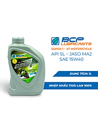 Combo Chai Nhớt Xe Máy Số BCP 15W40, API SL (1L) + Phụ Gia Làm Sạch Bình Xăng Và Hệ Thống Dẫn Nhiên Liệu Xe Máy BCP S Ultra (60ml)