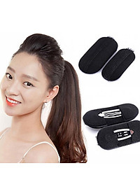 Sét 2 đệm phồng mái và búi tròn tóc donut
