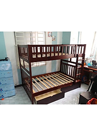 Giường Tầng Amit 1m4 Gỗ Tự Nhiên Nhập Khẩu Phù Hợp Cho Cả Trẻ Em Và Người Lớn