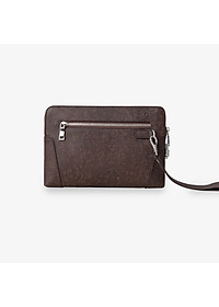 Clutch, Ví Cầm Tay Thời Trang Nam Da Bò Saffiano Cao Cấp CK11 Nâu 