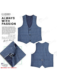 BỘ VEST TRẺ EM CATRIO PCT120022/31 CHO BÉ TRAI TỪ 2TUỔI ĐẾN 12 TUỔI (11KG ĐẾN 49KG) LÀ BỘ ĐỒ VEST BÉ TRAI MÙA LỄ TẾT TIỆC CƯỚI THÔI NÔI SINH NHẬT DẠ HỘI gồm 3 chi tiết áo vest+quần dài+áo gile, được làm bằng vải dạ mềm mượt, thiết kế tuyệt đẹp