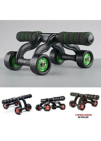 Con Lăn Tập Cợ Bụng 4 Bánh Thương Hiệu PaKaSa Được Tặng Kèm Thảm Lót ( Kích Thước 33 x 25 x 12 cm )- Hàng Chính Hãng