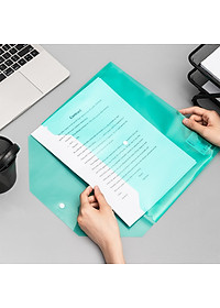 Bìa nút túi hồ sơ tài liệu A4 loại dày màu tự chọn Deli - Phù hợp học sinh văn phòng - Nhiều màu