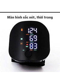 Máy Đo HyếtÁp Cổ Tay, Đo NhịpTim Hiện Đại Với Màn Hình LED, Giọng Nói Tiếng Việt , Sạc Pin Siêu Bền