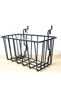 Giỏ đựng Pegboard 10x20cm - Làm bằng thép que, bọc nhựa hiện đại - Phụ kiện bảng treo dụng cụ cơ khí