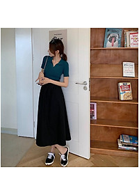 Áo Croptop GIÁ SỐC Áo Polo Nữ Basic Trơn Cộc Tay Freesize MONGTOGHI Mềm Mại Kiểu Tay Ngắn Có Cổ