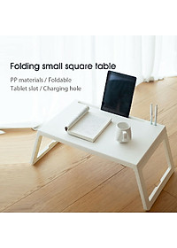 Bàn Xếp Xiaomi Youpin Jiezhi Bằng PP Nhẹ Với Ngăn Để Máy Tính Bảng & Lỗ Sạc Thiết Bị