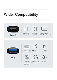 Đầu chuyển OTG Type C to USB 3.1 tốc độ cao Baseus Ingenuity Series Mini OTG Gen2 (Type-C to USB-A 3.1 Full Size, 10Gbps High speed OTG for Laptop/ Macbook/ iPad/Tablet/ Smartphone)- Hàng chính hãng