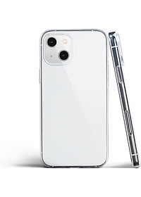 Ốp lưng silicon dẻo trong suốt cho iPhone 13 Mini hiệu Ultra Thin siêu mỏng 0.6mm - Hàng nhập khẩu