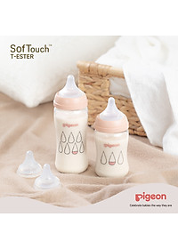 Bình Sữa Softouch T-Ester Plus Thế Hệ III - Giọt sương 200 ml/300ml