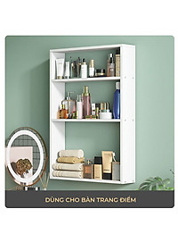 Kệ mỹ phẩm treo tường IGA gỗ mdf phủ melamin chống nước - GP331