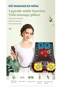 Gối Massage Đa Năng VISPO VP-G22 - Máy Mát xa Toàn Thân Nhiệt Hồng Ngoại - Chuyên Sâu Cho Cổ, Vai Gáy, Lưng Dưới, Đùi, Chân - Sử Dụng Tại Nhà, Văn Phòng, Trên Ô Tô