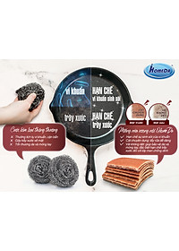 Gói 10 Miếng rửa xoong nồi tiện dụng Ihomeda - Set 10 Ihomeda pan srubbers