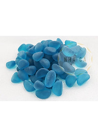 200g ĐÁ XANH PHỦ MỜ LÓT NỀN BỂ CÁ - ĐÁ THẦN KÌ - ĐÁ TRANG TRÍ HỒ CÁ