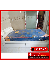 [Kèm Ảnh Thực Tế - Miễn phí vận chuyển & Lắp đặt] Giường ngủ cao cấp MDF lõi xanh chống ẩm OHAHA 002 - White bed