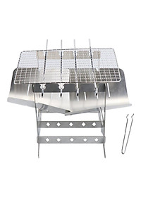 Portable Lightweight Folding Camping Stove Grill Stoves for Campfire Grill BBQ Traveling Picnic Cooking Burner