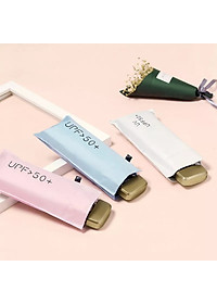Dù Mini Gấp Gọn  UPF50+ 2 Lớp Chống UV Tia Cực Tím ( Ô Che Mưa Nắng Bỏ Túi Văn Phòng Kích Thước Siêu Nhỏ 18cm ) - Hàng Chính Hãng MINIIN