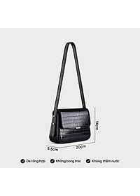Túi Yuumy ( Thời trang nữ nắp gập size 20 - Túi đeo chéo da Verein YN198 )