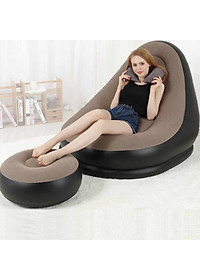 Ghế hơi tựa lưng hiện đại cao cấp đọc sách, giải trí, xem phim... Ghế hơi bọc nhung TẶNG KÈM BƠM ĐIỆN 2 CHIỀU