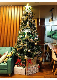 Cây thông noel màu xanh cao 180cm - Tán dày và đẹp, cây thông chắc chắn và dể tháo lắp