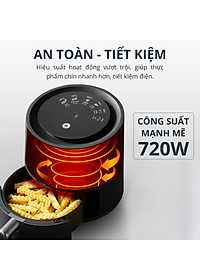 Nồi Chiên Không Dầu Mishio MK320 Dung Tích 2.2 - Hàng chính hãng