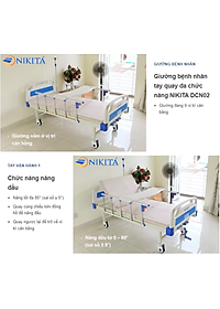 Giường bệnh Y tế, đa chức năng hỗ trợ chăm sóc người bệnh - Hàng chính hãng NIKITA