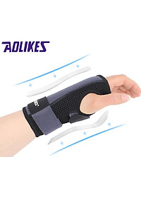 Đai Nẹp Cố Định Khớp Cổ Tay Với 2 Thanh Nẹp Trên Dưới AOLIKES AL1671 1671 Cho Người Chấn Thương Bong Gân Cổ Tay