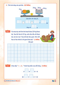 Đề Kiểm Tra Toán Lớp 3 - Kết Nối Tri Thức - Học kì 1