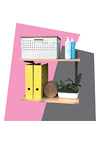 Kệ gỗ SMLIFE Railshelf 30x60cm - Phụ Kiện Thành Phần Để Lắp Hệ Kệ Ray Tường Railshelf