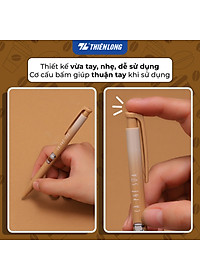 Combo 5/10/20 Bút gel B - Buttersmooth Gel Thiên Long GELB-032 - Premium Tip viết êm, trơn - Mực Xanh - Thân ngẫu nhiên