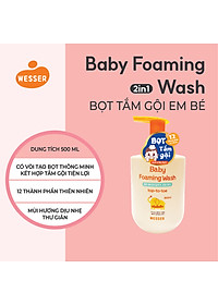 Bọt tắm gội em bé Wesser 500ml ( Nhập khẩu Hàn Quốc )