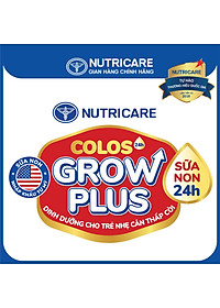 [Mua 11 lốc tặng 1] Sữa nước pha sẵn Nutricare Colos 24h Grow Plus phát triển toàn diện (110ml)