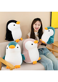Gấu Bông Chim Cánh Cụt Mập Mềm Mịn Dễ Thương Mẫu Mới (25cm--->45cm) Vải Miniso 4 Chiều Co Giãn Êm Ái, Hàng Cao Cấp An Toàn Cho Trẻ Nhỏ