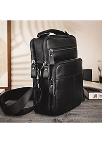 Túi đeo chéo nam DA BÒ THẬT phong cách mới  - BEE GEE DCN9240