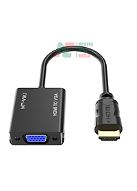 Cáp Chuyển HDMI to VGA MT-ViKi Hỗ Trợ Độ Phân Giải Full HD 1080P - Hàng Nhập Khẩu