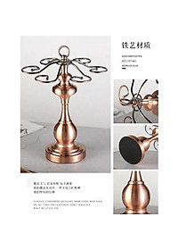 Treo ly rượu vang, Giá treo ly đồng phong cách Châu Âu sang trọng mẫu mới