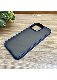 Ốp lưng cho iPhone 15 Pro Max Likgus lưng nhám viền màu- hàng chính hãng