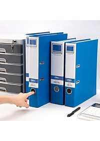 File càng cua Deli - Khổ A4 / FC - 5cm/7cm - Xanh dương - 1 chiếc - W38168 / W38169 / W38178 / W38179