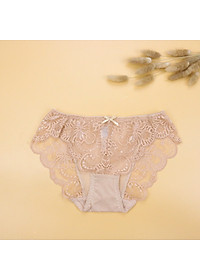 Quần Lót Nữ Ren Cạp Vừa Luperi LU3QL730 Dáng Bikini Mềm Mịn, Co Giãn, Không Lằn Mông, Kháng Khuẩn, Khử Mùi Tốt