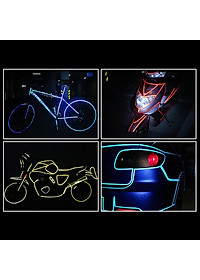 Cuộn Đề Can (Decal) Phản Quang Dán Trang Trí Viền Thân Xe Đạp, Xe Máy, Ô tô An Toàn Ban Đêm Nổi Bật (8 mét) Mai Lee