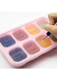 Khay silicon trữ đông đồ ăn dặm cho bé Marcus & Marcus - Lola (30ml x 8 ngăn)