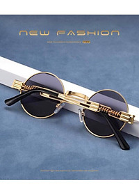 Kính xinh, Kính râm, Kính mát Mắt tròn gọng lò xo ulzzang Hàn Quốc cao cấp + tặng Tuavit Kính xinh Mini đa năng