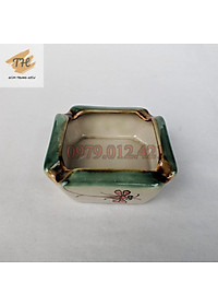 Bộ ấm chén Bát Tràng men bóng vẽ Chuồn khoai đủ phụ kiện