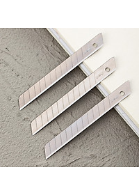 Lưỡi Dao Rọc Giấy Deli, Cỡ Nhỏ, Loại 13 Lưỡi, Bạc 10 Chiếc/Hộp - 1 Hộp E2012