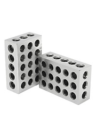 Đôi 1-2-3 Khối Bộ 0.0001  Độ Chính Xác Phù Hợp Với Cối Xay Kiểu Machin 23 Lỗ Thép Không Gỉ