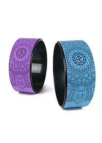 Vòng tập yoga 33 * 14 cm khung nhựa ABS chịu lực 300 kg bọc cao su Pu in hoa văn chống trơn trượt 100%