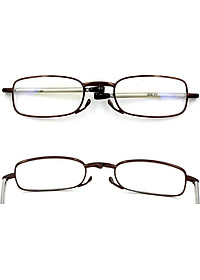 Kính lão gọng xếp 868 màu nâu tròng lão 3 độ_nam