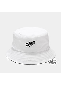 Nón vành tròn, Mũ bucket nam nữ tai bèo Hàn Quốc 2 mặt họa tiết chữ ký vải cotton cao cấp